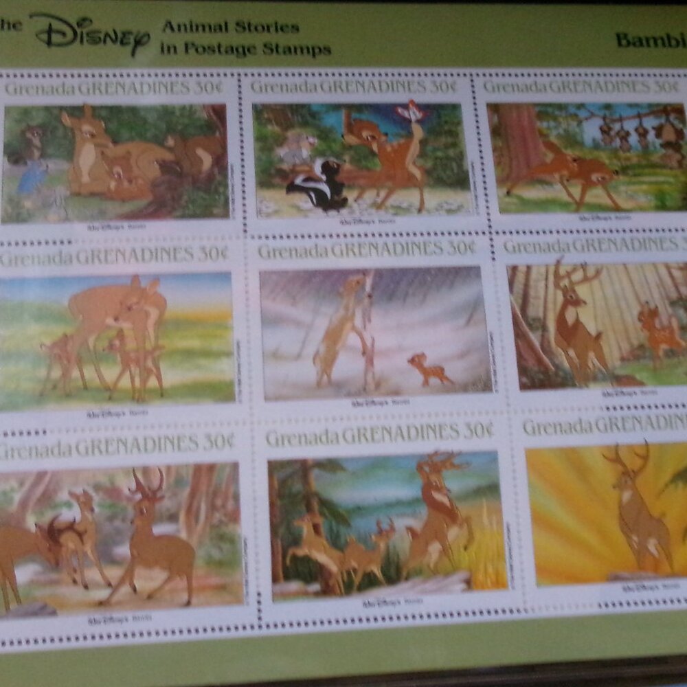 NEW Disney Grenada Animal Stories and Classic Fairy Tales Large Stamps - Picture 15 of 16